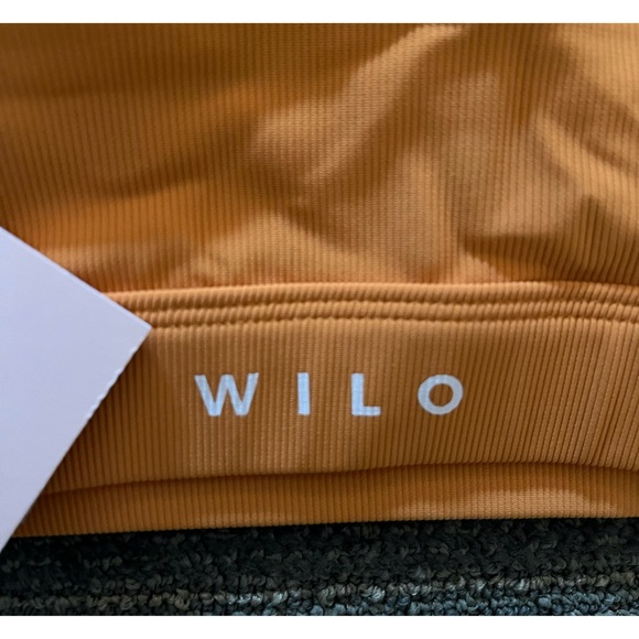 Wilo Rib Sports Bra in Marigold, Size Large - Picture 6 of 7